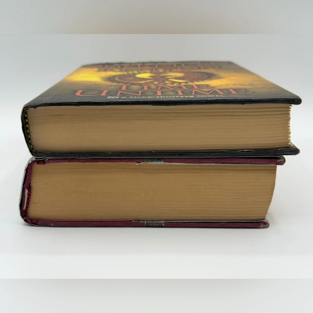 Lot of 2 Sherrilyn Kenyon Hardcover Novel Books - Time Untime & Dark Bites
